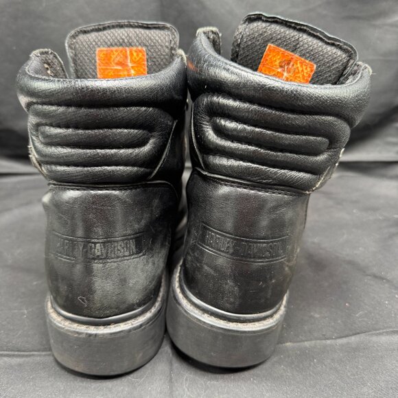 Vintage Harley Davidson 91015 Black Leather Motorcycle Boots Men’s Sz. 8.5 main image 4
